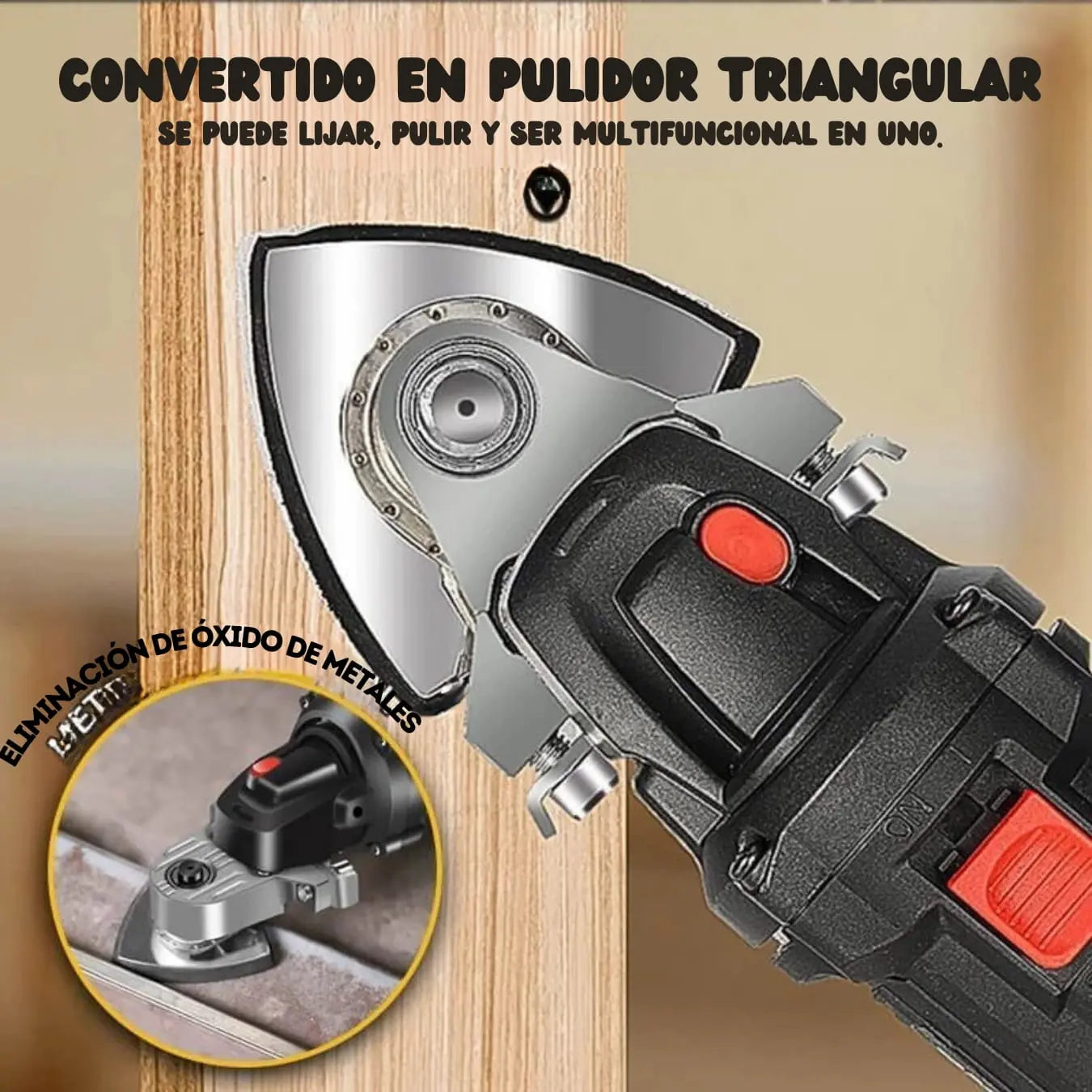 ADAPTADOR AMOLADORA A CORTADORA OSCILANTE Y LIJADORA
